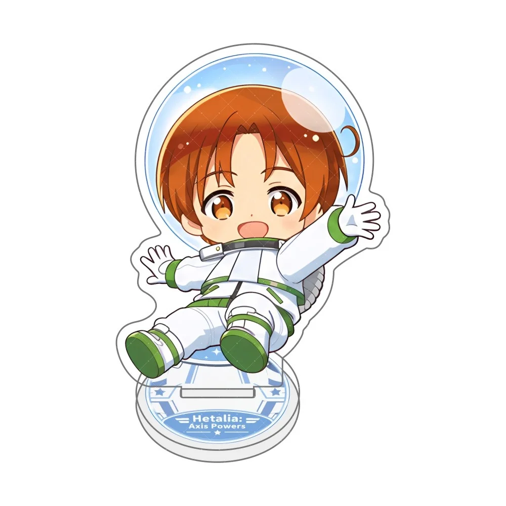 Hetalia World Stars Astronaut Style 10cm Acrylic Stand Cute Keychain Anime Tabletop Decor Accessories Exquisite Fan Gifts