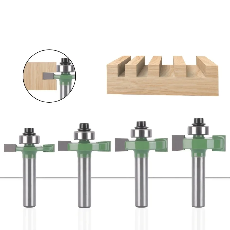 

4 шт., 5 шт., 8x32 мм, набор фрез с Т-образным пазом и шарикоподшипниками - набор канавок из карбида вольфрама для деревообработки, ЧПУ и инструментов для кабинета