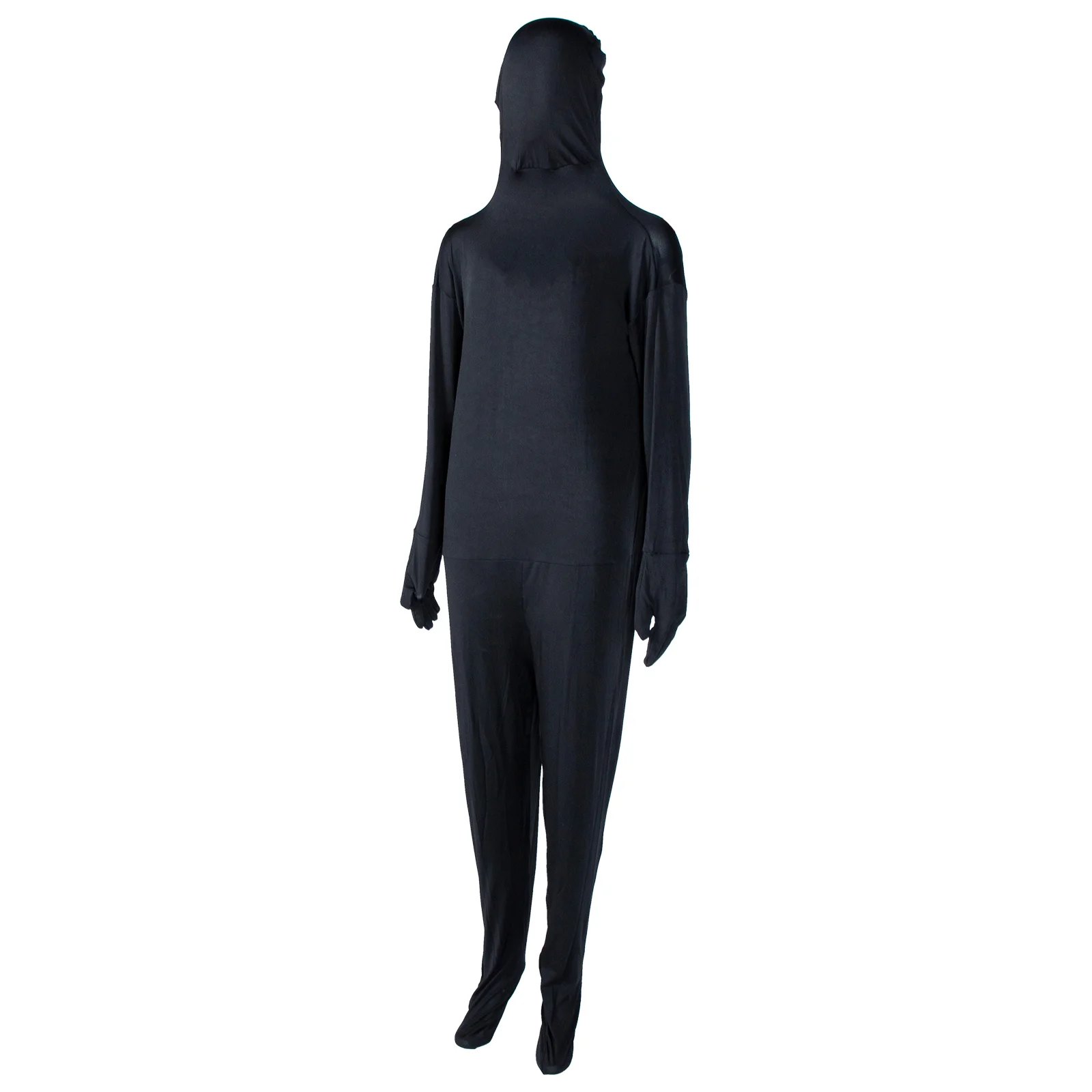 Capa para mulheres homem invisível trajes halloween cosplay outfit maquiagem adultos realizando bodysuit engraçado