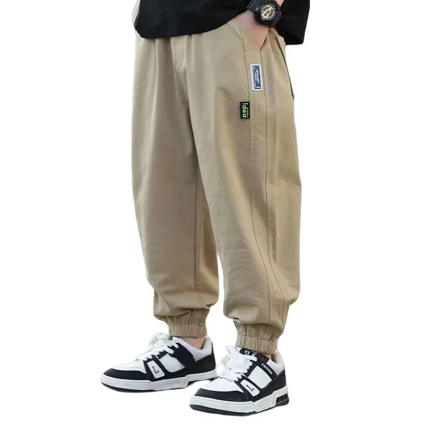 

Spring Autumn Kids Casual Pants for Children Fashion Vintage Trousers Cotton Sweatpants Teenage Boys Clothing 4 6 8 10 12 Year
