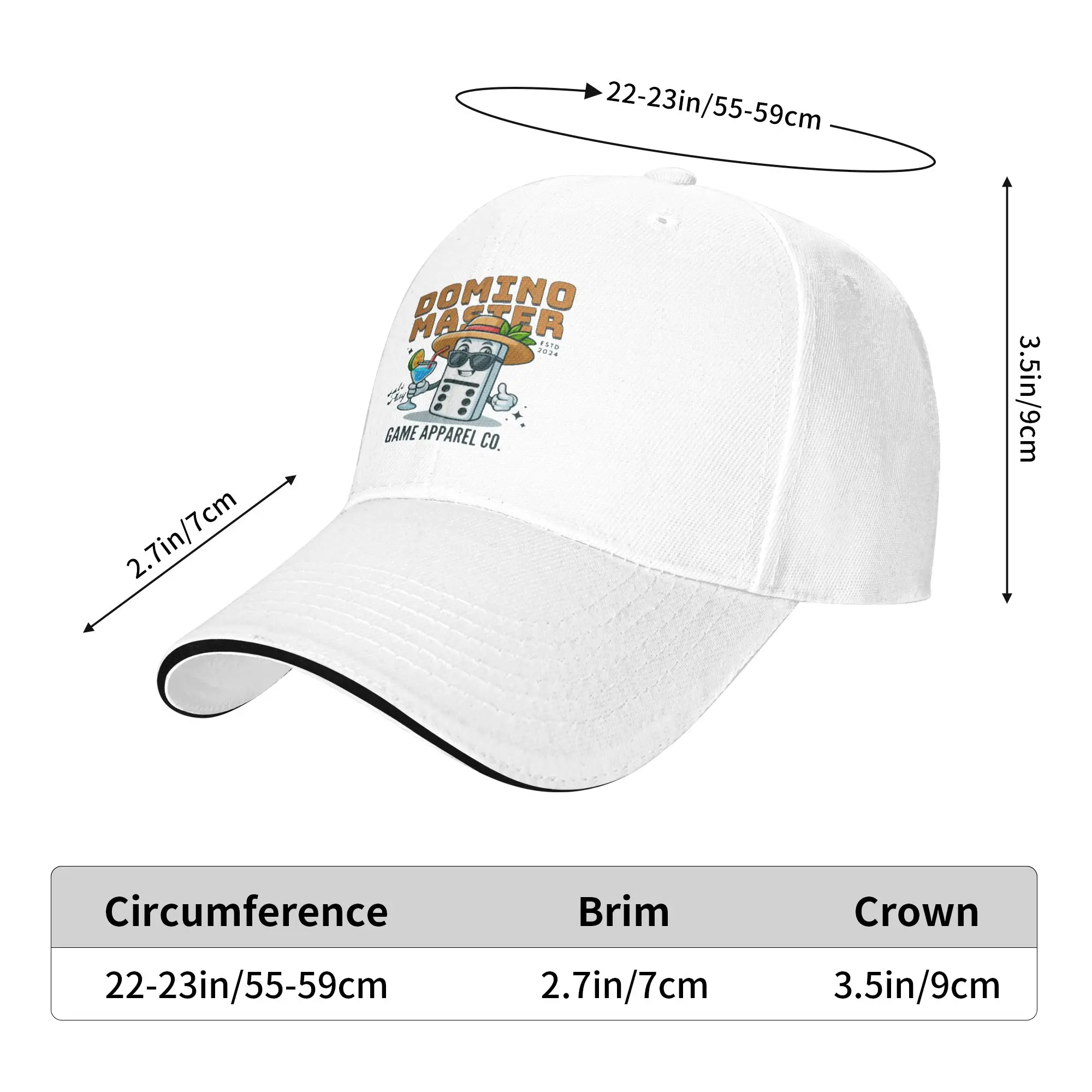 Domino master Gift For Children Men Women A Baseball Cap Hat