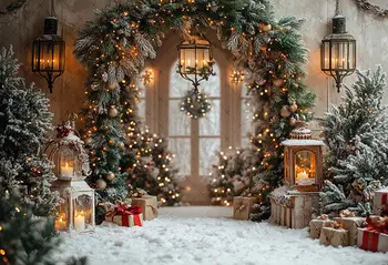 צילום רקע חורף חג המולד יער גליטר קשת דלת חג המולד ילדים משפחת דיוקן דקור רקע תמונה סטודיו 6 best sales רקע תמונה לחג המולד - №5