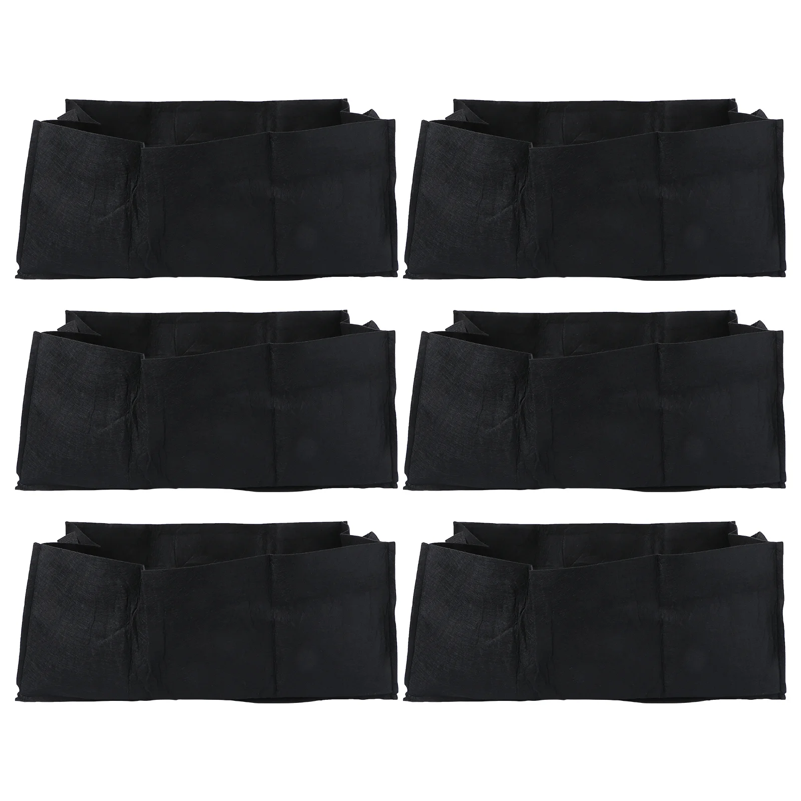 

6pcs Planting Bag 5 Gallon Square Fabric Pots For Vegetable Herb Garden Reusable Growth Bag With Drainage Root Aeration Tool