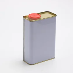 Portable Paint Jar Rectangle Paint Can Empty Paint Pail Metal Paint Bucket with Lid