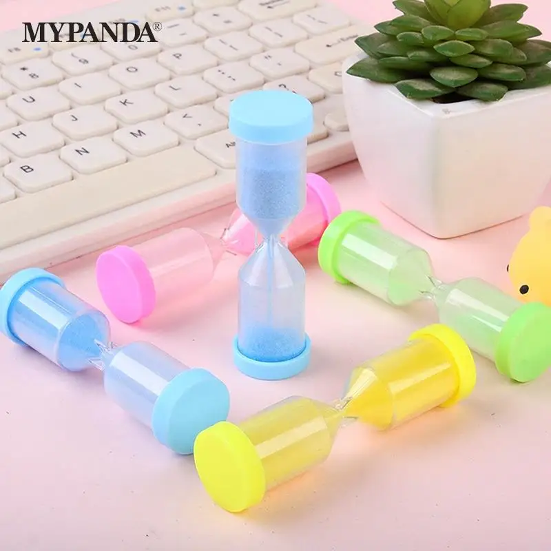 

3Pcs Mini Colorful Hourglass Sandglass Sand Clock Timers Children Toys Tooth Brushing Shower Timer Home Decor