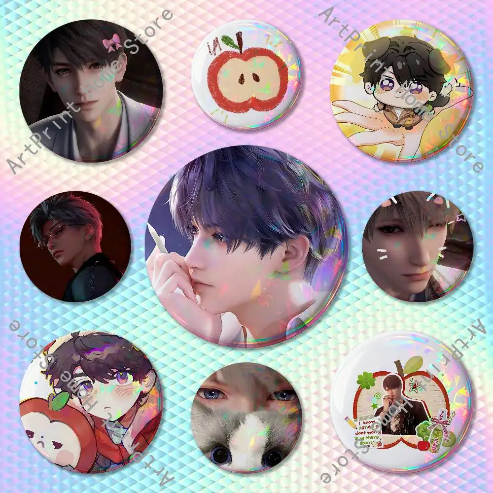 

L-Love and D-Deepspace Custom Badges 75mm 44mm 25mm Brooch Backpack Hat Enamel Pins Accessories Toys Gifts