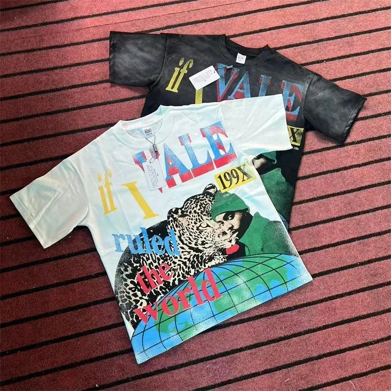 تيشيرتات VALLEY Bee Print للرجال والنساء 1:1 أفضل جودة من القطن الخالص باللون الأبيض