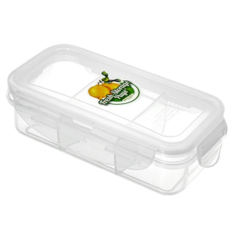 581C Divided Fruit And Vegetable Keepers Sealed Sealed For Freshness Easy Cleaning