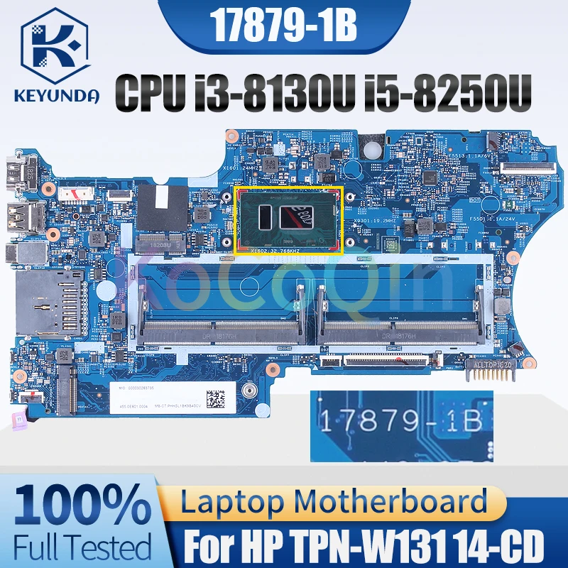 For HP TPN-W131 14-CD Notebook Mainboard 17879-1B i3-8130U i5-8250U L18175-601 L18175-601 Laptop Motherboard