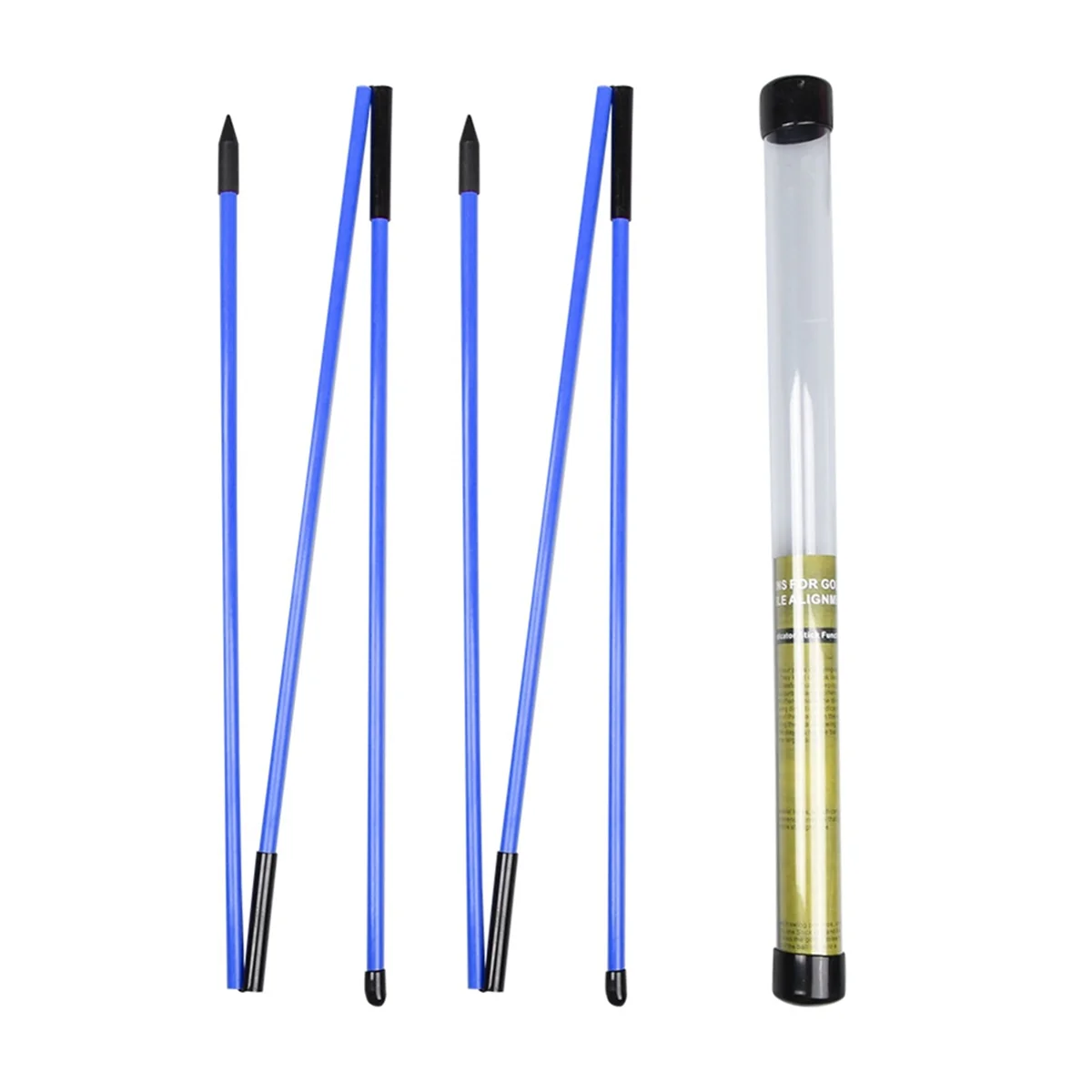 A002 Golf Alignment Sticks Golf Practice Rods Putter Blue Trainer Tools Golf Swing Training Tool