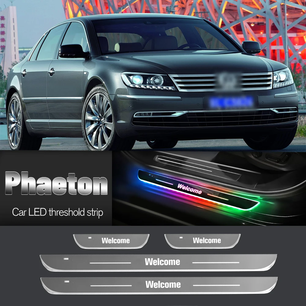 

Car Door Sill Light For Volkswagen VW Phaeton 2002-2016 2009 2014 Customized Logo LED Welcome Threshold Pedal Lamp Accessories