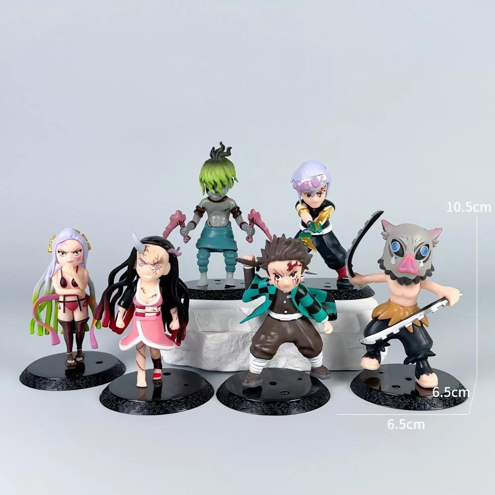 Q version of Ghost Killing Blade Handmade Cartoon Peripheral Ornaments Misu Zi Tan Zhilang anime Blind Box Doll Machine Gift