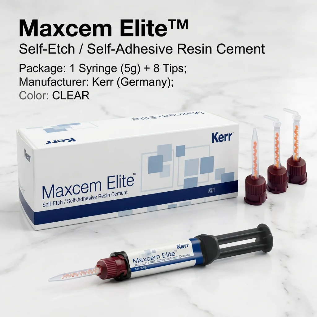 Maxcem Elite Clear Dental Resin Cement 5g Self-Etch Adhesive Kerr Dentistry Product for Professional Use view 6