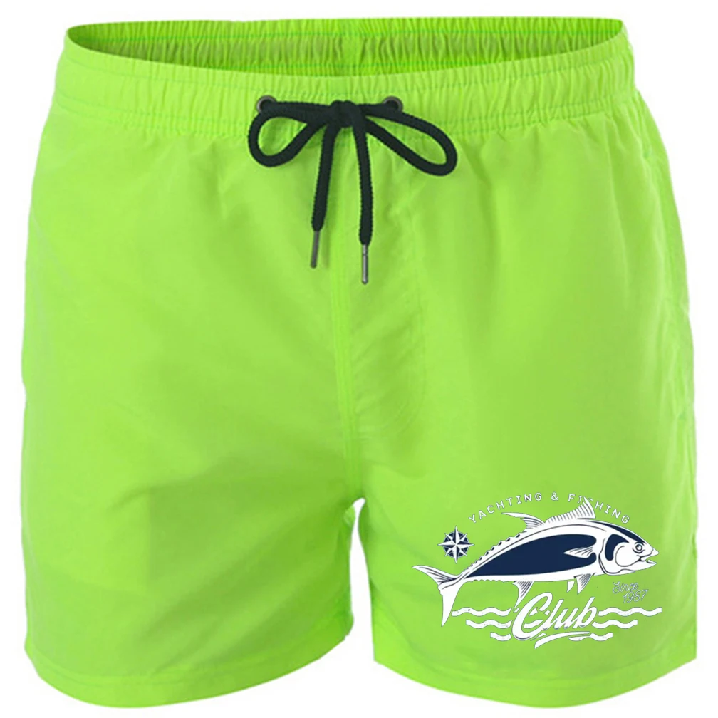 Men's Swimming Shorts Summer Fish Pattern Beach Shorts Sexy Swimming Shorts Low Rise Breathable Surfing Quick Drying Shorts 2024