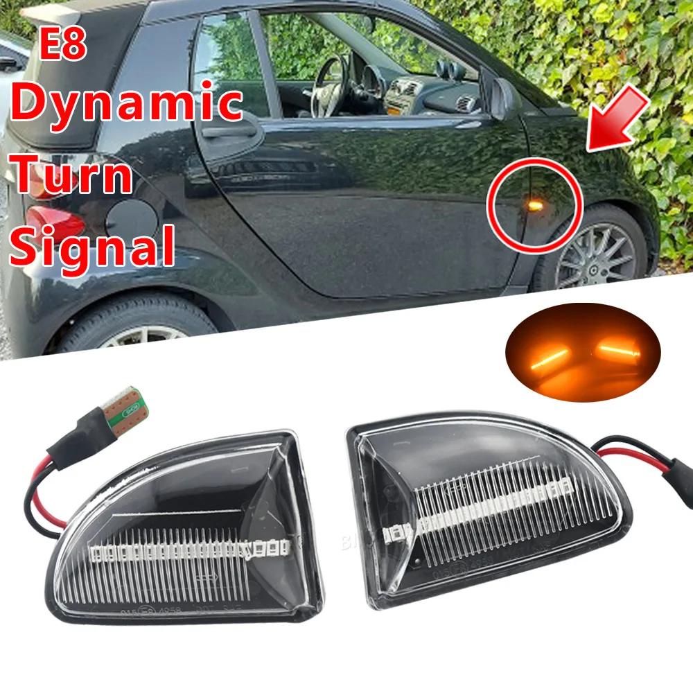 

2pcs For Mercedes-Benz Smart Fortwo W451 Coupe Cabrio Fender Side Lights