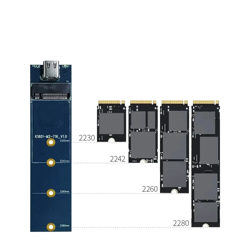 Dm Hd 990 M.2 Nvme Ssd 10Gbps Naar Usb 3.1 Type-C Converter Adapter Behuizing Behuizing Solid State Harde Schijf Doos