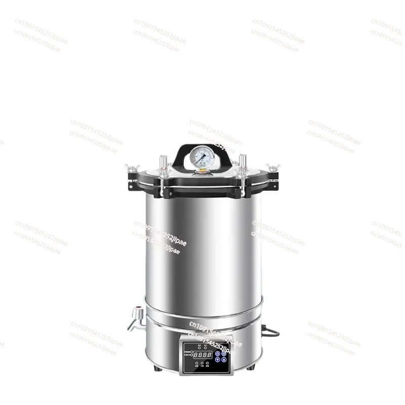 Portable High Pressure Sterilizer Stainless steel Steam Sterilization Pot 24L Automatic Sterilization Autoclave Pot