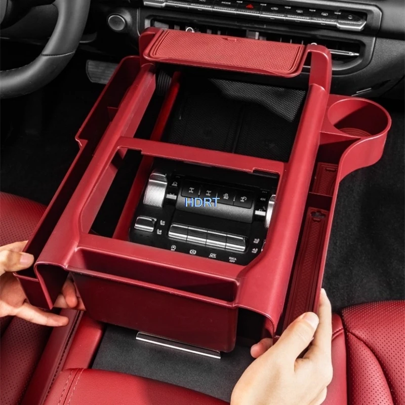 

Для GWM Tank 300 2025 + Стайлинг автомобиля, центральная консоль, панель переключения передач, беспроводная зарядка, расширительный ящик для хранения, аксессуары