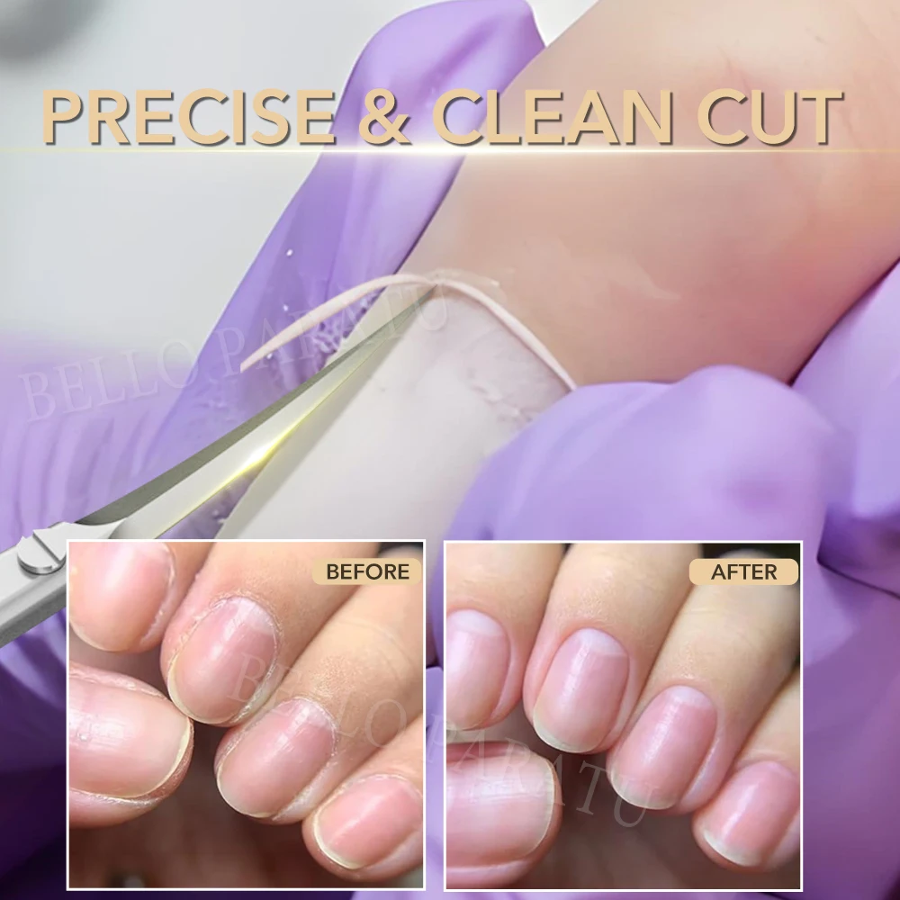 1 pz extra fine curvo forbici per cuticole multiuso manicure rimozione della pelle morta per unghie strumenti di arte ciglia forbici per sopracciglia