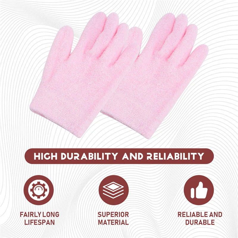 M04K Увлажняющие перчатки с гелевой подкладкой, хлопчатобумажные перчатки с эфирными маслами и витаминами для ремонта экземы, сухих грубых и потрескавшихся рук