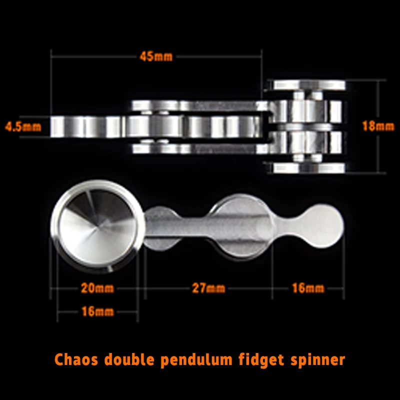 المعادن الفوضى مزدوجة البندول تململ سبينر صغيرة رائعة الإجهاد المخلص اللعب الضغط قطعة أثرية هدايا السنة الجديدة مضحك