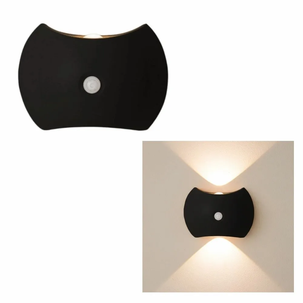 

Светодиодный настенный светильник с датчиком движения без сверления, магнитный, водонепроницаемый, с инфракрасным датчиком, автоматическое включение/выключение, перезаряжаемый