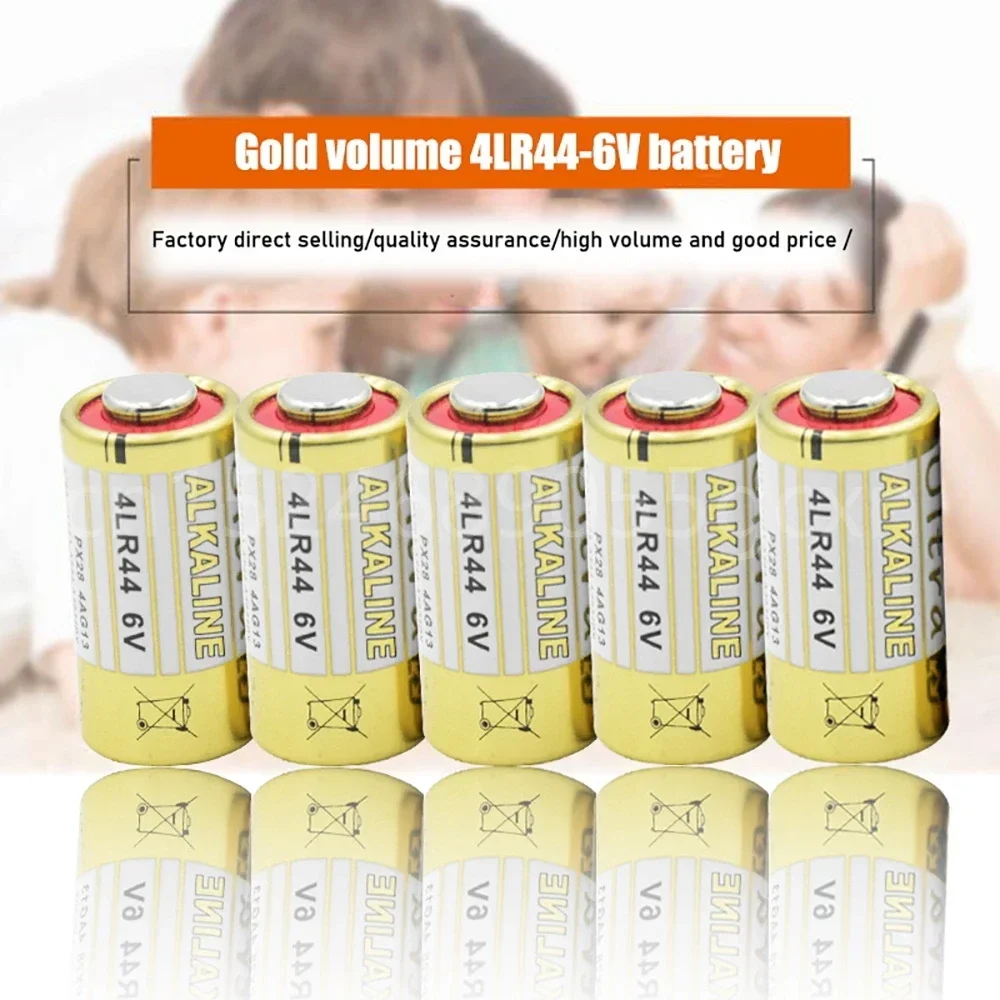 10PCS 6V 4LR44 150mAh Dry Alkaline Battery Primary Cell GP476 K28 V28 PX28AB L1325 1414A V4034PX PX28L K28L for Security Alarms