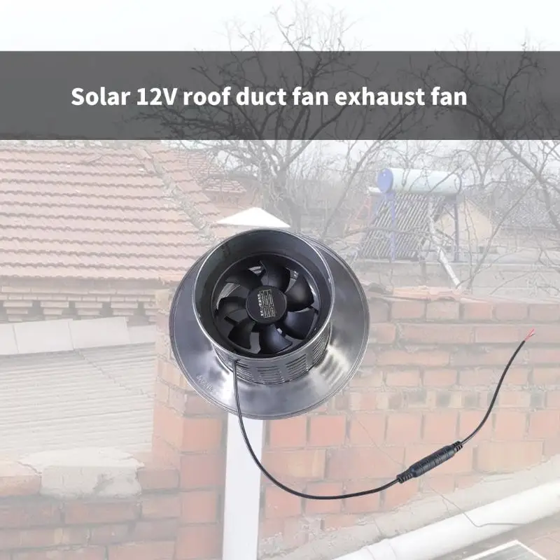 مروحة M4YC 12V تعمل بالطاقة الشمسية لتبريد الهواء الدفيئة ، مروحة العادم الشمسية ، Outside Shed