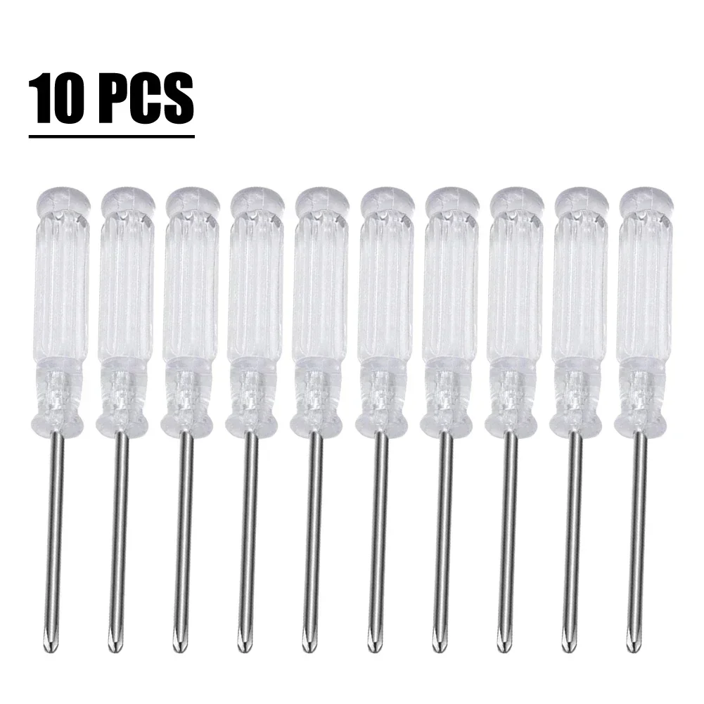 10pc 3.74Inch Small Screwdriver Slotted Cross Screwdrivers Multifunctional Nutdrivers For Toys Repair Hand Tools Use