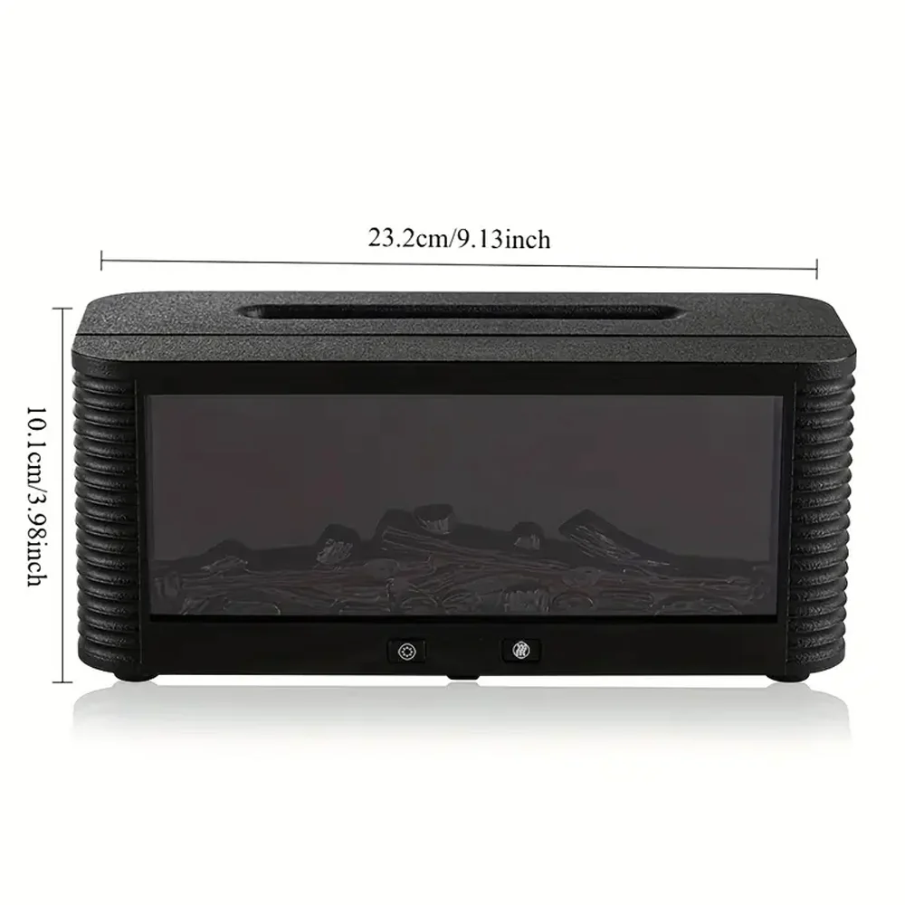 300ml LED Light Aroma Humidifier with Large Flame-Like Effect Remote Controlled Essential Oil Diffuser