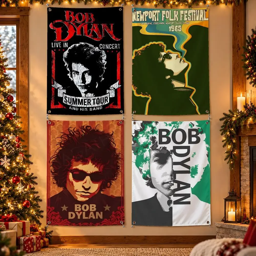 Bob Dylan Flags Wall Hanging Banner For Bedroom Living Room Outdoor Party Decor