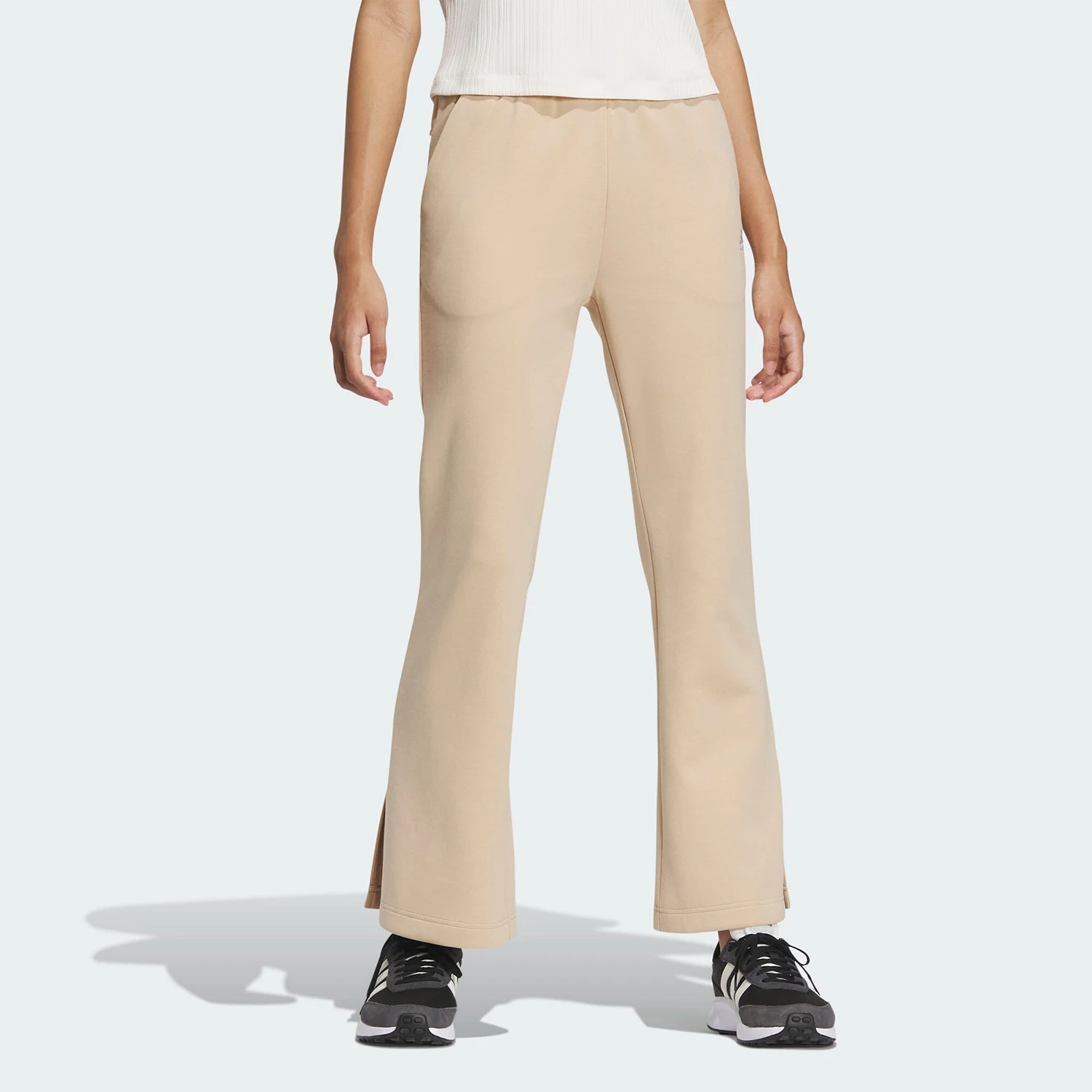 

Adidas genuine Autumn New Women's Slim-Fit Sports Casual Bell-Bottom Pants IZ4566