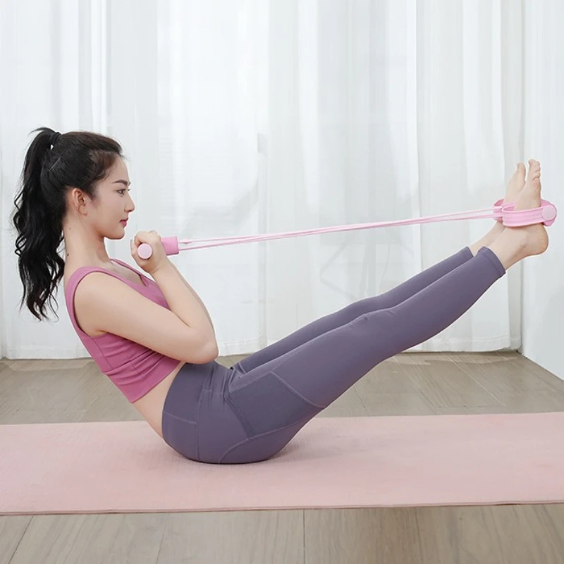 Portable Portable Foot Pedal Resistance Band Home Fitness Gear for Yoga Pilates Abdominal Training Core Muscle Workout Equipment - Aliexpress Deal