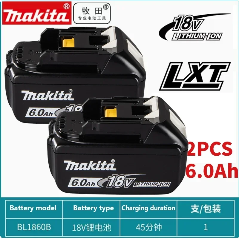 Original Makita  6Ah/5Ah/3Ah for Makita 18V Battery BL1830B BL1850B BL1850 BL1840 BL1860 BL1815 Replacement Lithium Battery