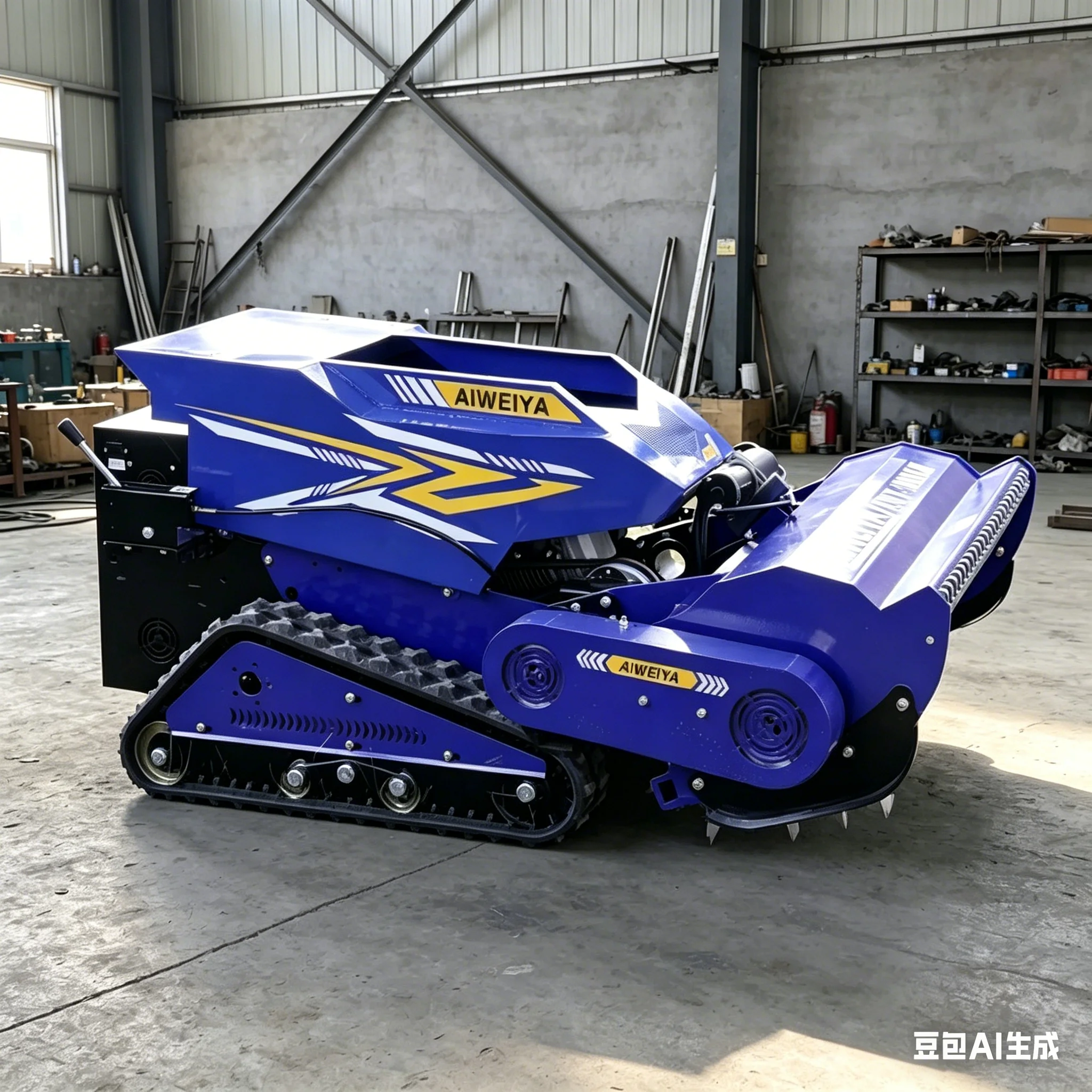 

Многофункциональная промышленная гусеничная газонокосилка с дистанционным управлением, самоходная бытовая газонокосилка для прополки