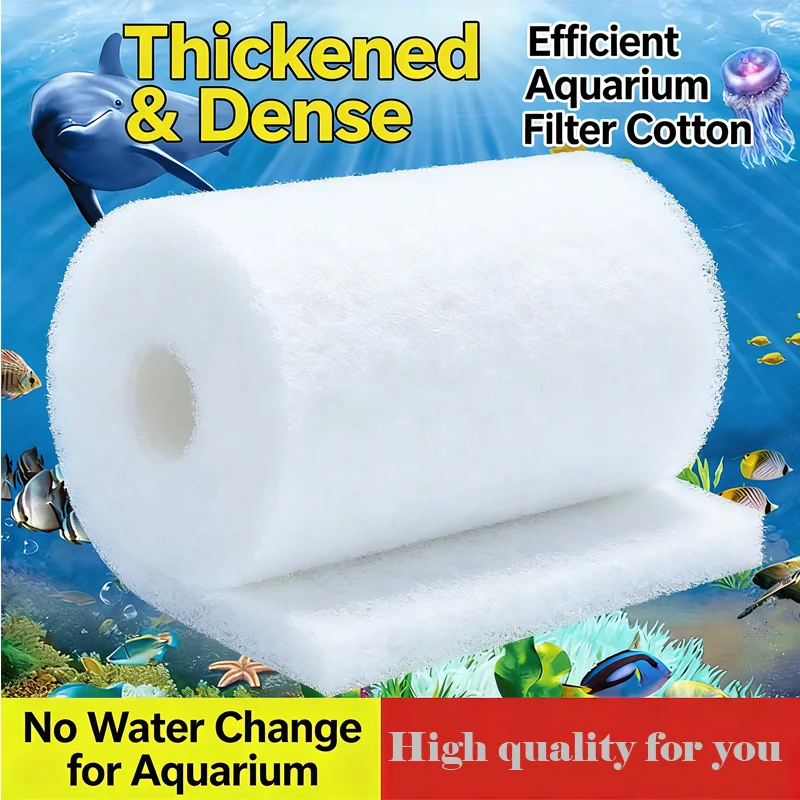 3CM Dicker Aquariumfilter Superdicker Biochemischer Filterschwamm Aquarium Fischbecken Bio-Baumwoll-Schaum Skimmer Zubehör
