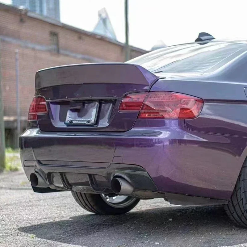 لسيارات BMW 3 Series E92 E93 ألياف الكربون مانع صدمات خلفي للسيارة الناشر الخلفي الخائن المفسد الخلفي الشفة ترقية طقم الجسم