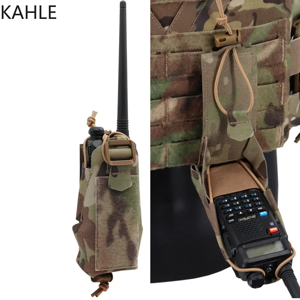BAOFENG/POFUNG UV5R UV82 Walkie Talkie carrier Tactical Gridlok Radio Pouch Intercom Walkie Talkie Bag for Outdoor CS Hunting