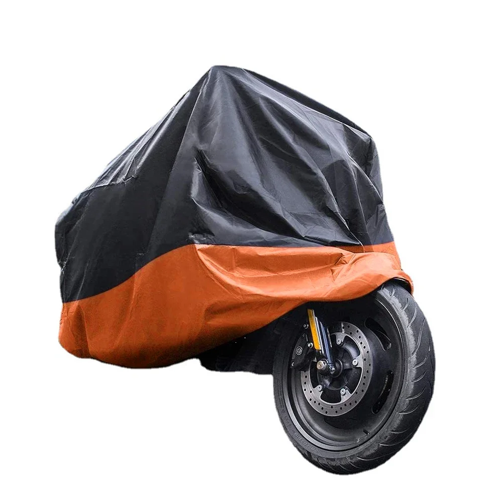 Cubierta de lluvia para Moto, impermeable, a prueba de polvo, cubierta protectora UV, abrigo, tela resistente al desgaste, cubierta de motocicleta para todas las estaciones