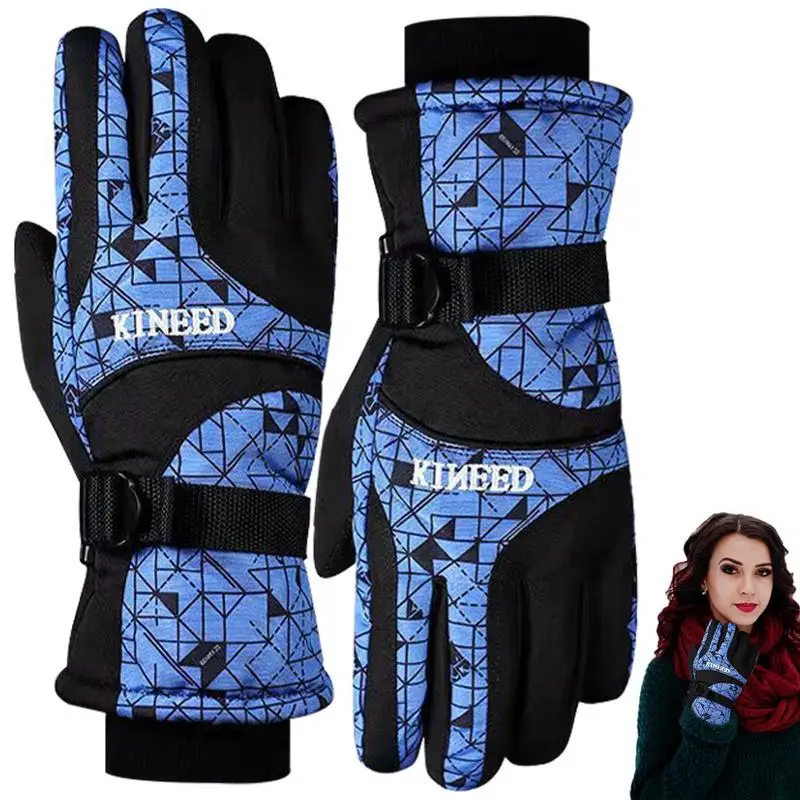 Winter Bike Gloves Full Finger Bike Gloves Winter Gloves High Dexterity Water Resistant Anti Slip Winter Cycling Gloves