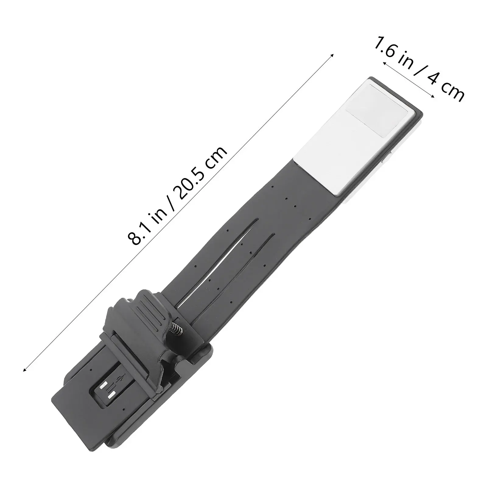 Book Light LED Clip Reading Lamp USB Rechargeable Flexible Plastic Bracket Magnetic Base Adjustable Reading Light
