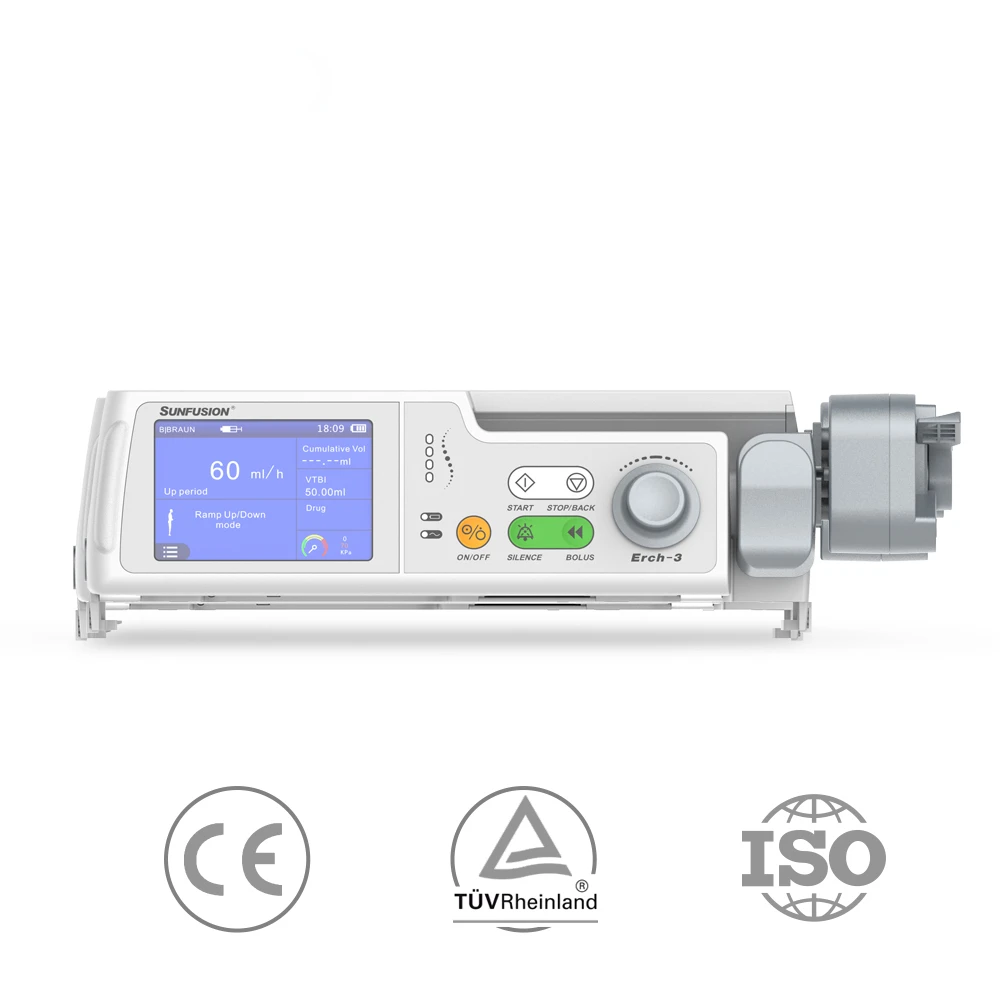 BYOND CE approved programmable industrial desferal syringe pump with drug library 7 Workmodes touch screen