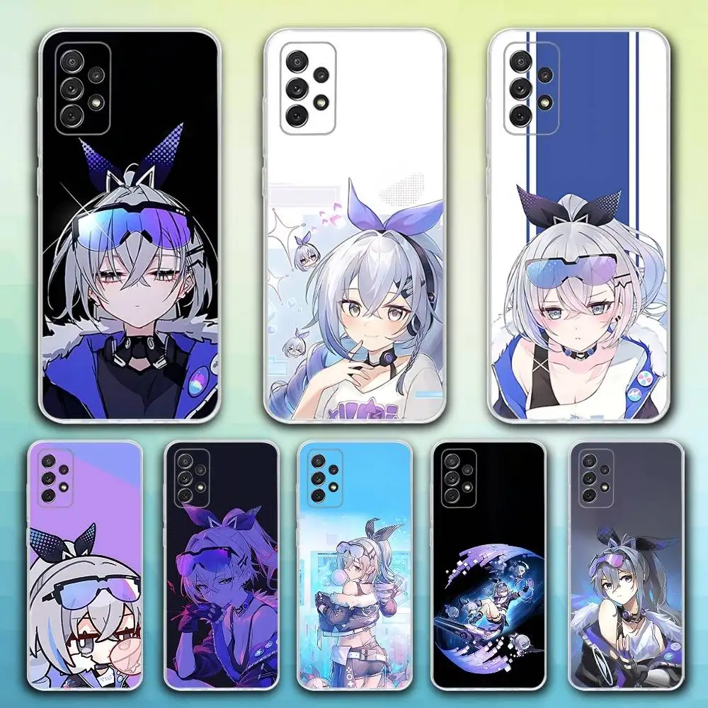 

S-Silver Game Wolf Phone Case For Samsung S30,23,21,22,20, FE lite,S10,9,8,7 PIus Note20ultra Soft Transparent