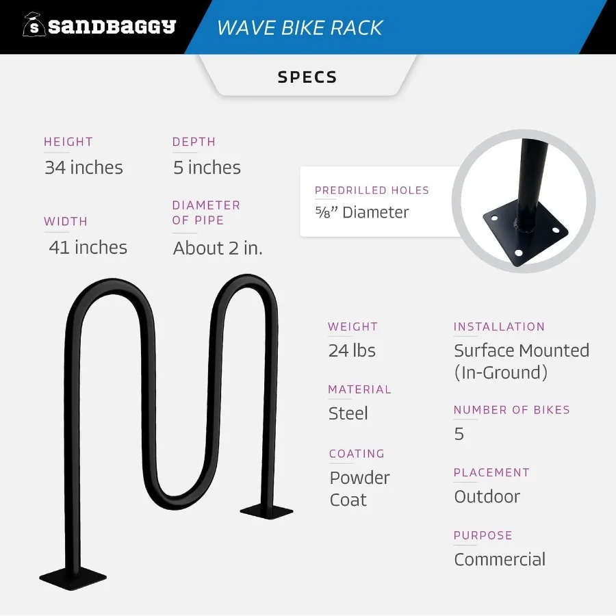 Portabiciclette commerciali in acciaio zincato con design antifurto per un deposito sicuro di biciclette in appartamento di livello terrestre Sidew