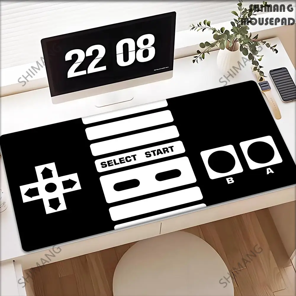 

XXL Retro Game Controller Mouse Pad Anti-Slip Rubber Base 400x900MM Desk Mat with Precision Edges for Gaming Office Work Pc Rugs