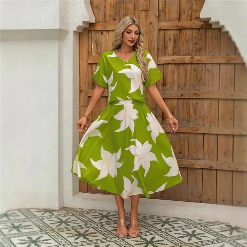 

Женская повседневная повседневная повседневная станция с принтом Dr Plant Le Pattern Hot S Cross-border ort Sve Autumn Dr