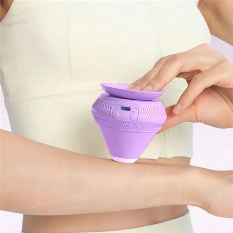 

ABVB-USB Rechargeable Silicone Massage Ball - Vibrating Fitness Massager For Muscle, Waist, Back Relaxation & Pain Relief