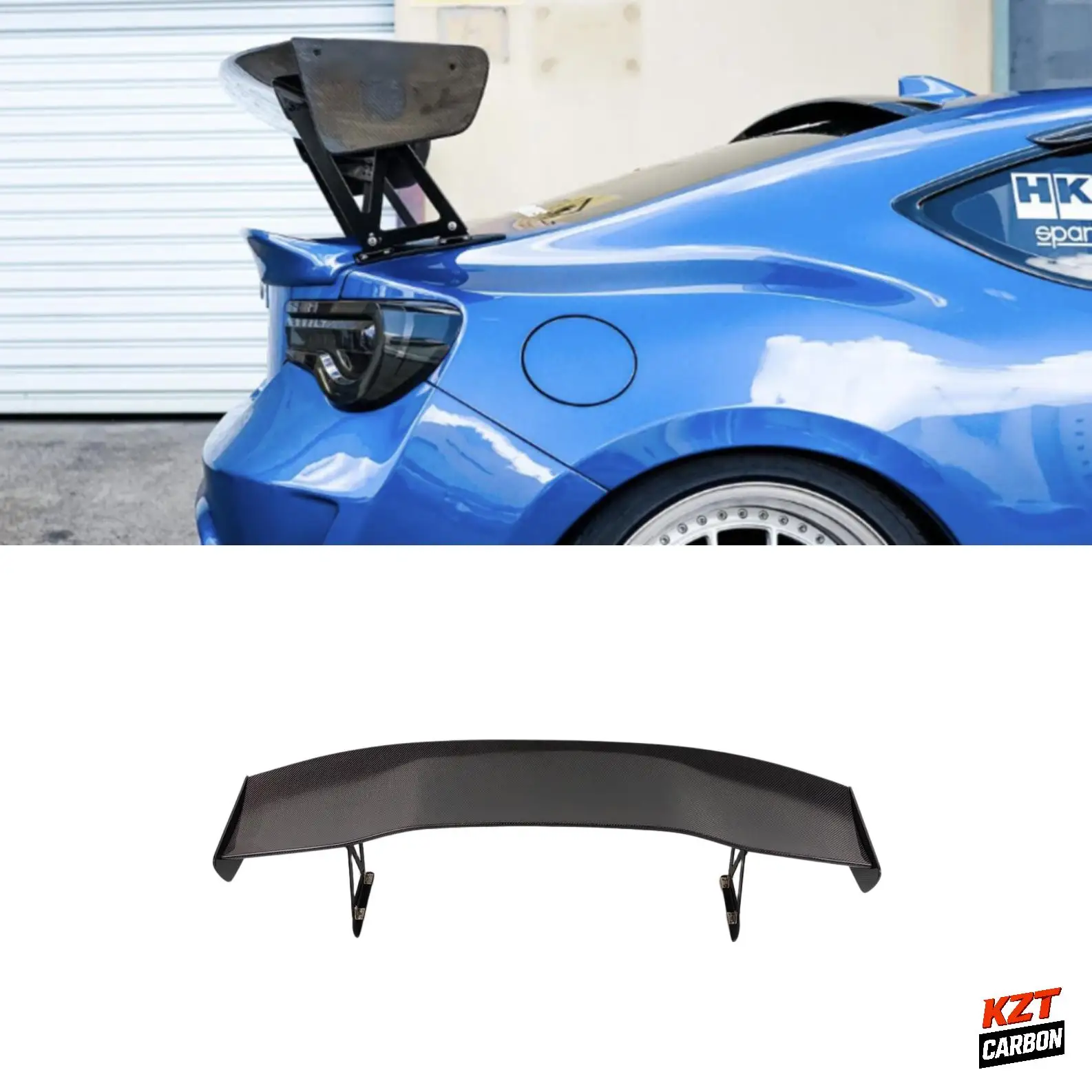For Subaru GT86 BRZ VTX2 Style Rear GT Spoiler Wing Carbon Fiber