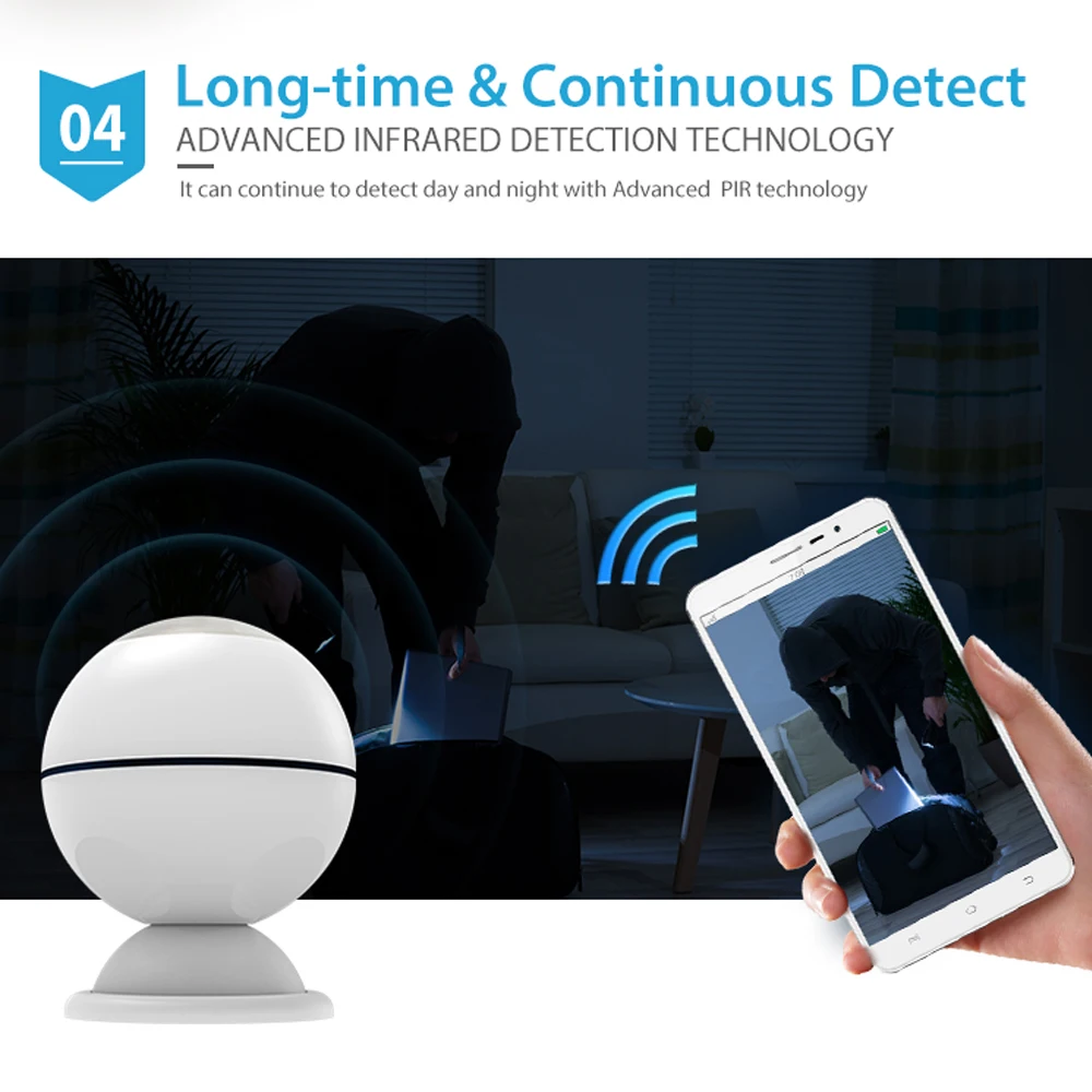 NEO COOLCAM สมาร์ท Z-wave Plus PIR Motion Sensor เครื่องตรวจจับเซ็นเซอร์อุณหภูมิ Lux Z wave Alarm System Motion Sensor