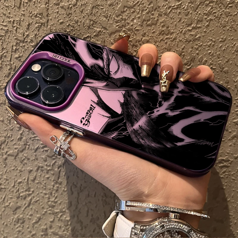 حافظة لهاتف آيفون 15 16E 11 12 16 14 13 Pro Max XS X XR Plus 8 7 SE 2020 غطاء صلب مقاوم للصدمات